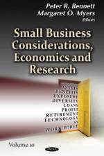 Small Business Considerations, Economics and Research