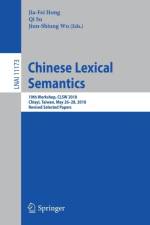 Chinese Lexical Semantics