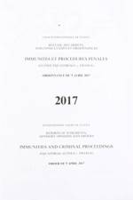 Immunities and criminal proceedings af International Court of Justice
