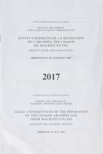 Legal consequences of the separation of the Chagos Archipelago from Mauritius in 1965 af International Court of Justice