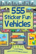 555 Sticker Fun - Vehicles Activity Book