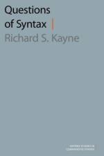 Questions of Syntax af Richard S. (Silver Professor of Linguistics Kayne