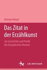 Das Zitat in der Erzahlkunst af Herman Meyer
