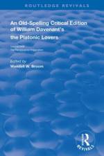 William Davenant’s The Platonic Lovers