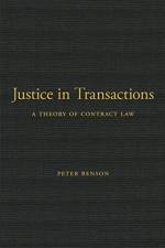 Justice in Transactions af Peter Benson