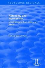 Autonomy and Normativity
