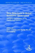 New Directions in Global Economic Governance af George M. von Furstenberg