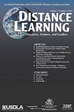 Distance Learning Vol 15 Issue 4