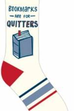 Bookmarks Are for Quitters Socks af Gibbs Smith Publisher