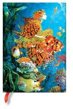 Sea Fantasies Midi Lined Hardcover Journal (Elastic Band Closure) af Paperblanks
