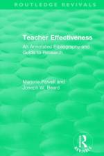 Teacher Effectiveness af Marjorie Powell