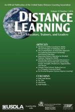 Distance Learning Vol 13 Issue 1