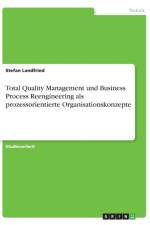 Total Quality Management und Business Process Reengineering als prozessorientierte Organisationskonzepte af Stefan Landfried