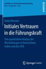 Initiales Vertrauen in Die Fuhrungskraft af Heike Wimmer