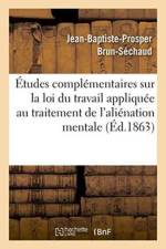 Etudes Complementaires Sur La Loi Du Travail Appliquee Au Traitement de l'Alienation Mentale af Jean-Baptiste-Prosper Brun-Sechaud