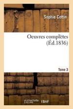 Oeuvres Completes Tome 3 af Sophie Cottin