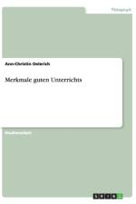 Merkmale guten Unterrichts af Ann-Christin Oelerich