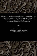Liverpool Reform Association, Established 5th February, 1885. af Liverpool Peace Society