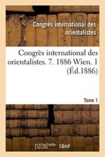 Congres International Des Orientalistes. 7. 1886 Wien. 1 af Congres Intern Orient