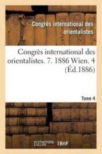 Congres International Des Orientalistes. 7. 1886 Wien. 4 af Congres Intern Orient