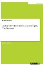 Caliban's two faces in Shakespeare's play The Tempest af N Felicissimus