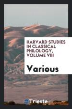 Harvard Studies in Classical Philology, Volume VIII af Various