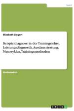 Beispieldiagnose in der Trainingslehre. Leistungsdiagnostik, Ausdauertestung, Mesozyklus, Trainingsmethoden af Elisabeth Ziegert