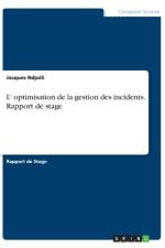 L' optimisation de la gestion des incidents. Rapport de stage af Jacques Ndjoili