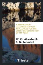 Respiration Calorimeter with Appliances for the Direct Determination of Oxygen af F G Benedict