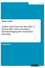 Analyse einer Szene aus dem Film A Serious Man unter besonderer Berucksichtigung ihres komischen Potentials af Natalia Livshitz