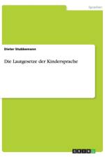 Lautgesetze der Kindersprache af Dieter Stubbemann