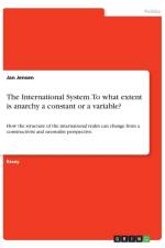 International System. To what extent is anarchy a constant or a variable? af Jan Jensen