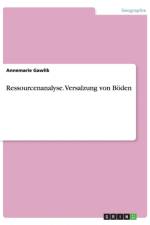 Ressourcenanalyse. Versalzung von Boeden af Annemarie Gawlik