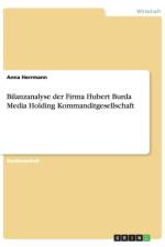 Bilanzanalyse der Firma Hubert Burda Media Holding Kommanditgesellschaft af Anna Herrmann
