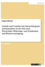 Grunde und Ursachen der Entwicklung des Arbeitsmarktes in der Zeit nach Wirtschafts-, Wahrungs-, und Sozialunion und Wiedervereinigung af Diego Fassnacht