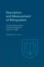 Description and Measurement of Bilingualism