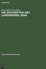 Die Inschriften DES Landkreises Jena af L Hallof