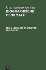 Leben Des Grafen Von Zinzendorf af K a Varnhagen Von Ense
