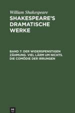 Widerspenstigen Zahmung. Viel Larm Um Nichts. Die Comoedie Der Irrungen af William Shakespeare