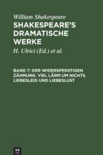 Widerspenstigen Zahmung. Viel Larm Um Nichts. Liebesleid Und Liebeslust af William Shakespeare