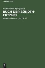Buch der Bundth-Ertznei af Heinrich Von Pfolsprundt