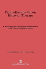 Psychotherapy Versus Behavior Therapy af Allan H Cristol