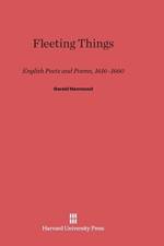 Fleeting Things af Gerald (Indiana University Bloomington) Hammond
