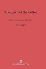 Spirit of the Letter af Renato Poggioli
