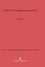 Model of Simple Competition af Professor Joel E (Rockefeller University USA) Cohen