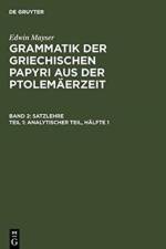 Analytischer Teil, Halfte 1 af Edwin Mayser