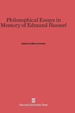 Philosophical Essays in Memory of Edmund Husserl