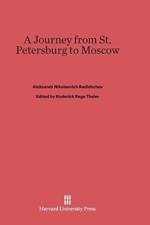 Journey from St. Petersburg to Moscow af Aleksandr Nikolaevich Radishchev