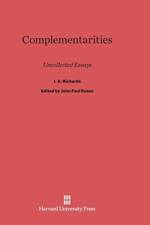 Complementarities af I A Richards