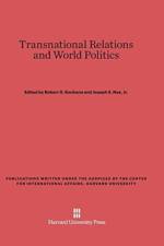 Transnational Relations and World Politics